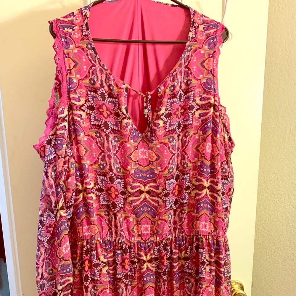 Maxi cold shoulder dress
